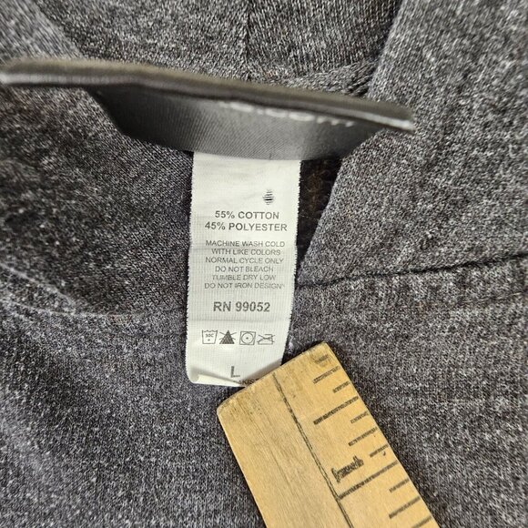 Santa Cruz Sweatshirt Women's Large Faded Black Hoodie Double Sided Pink Logo - Picture 10 of 13